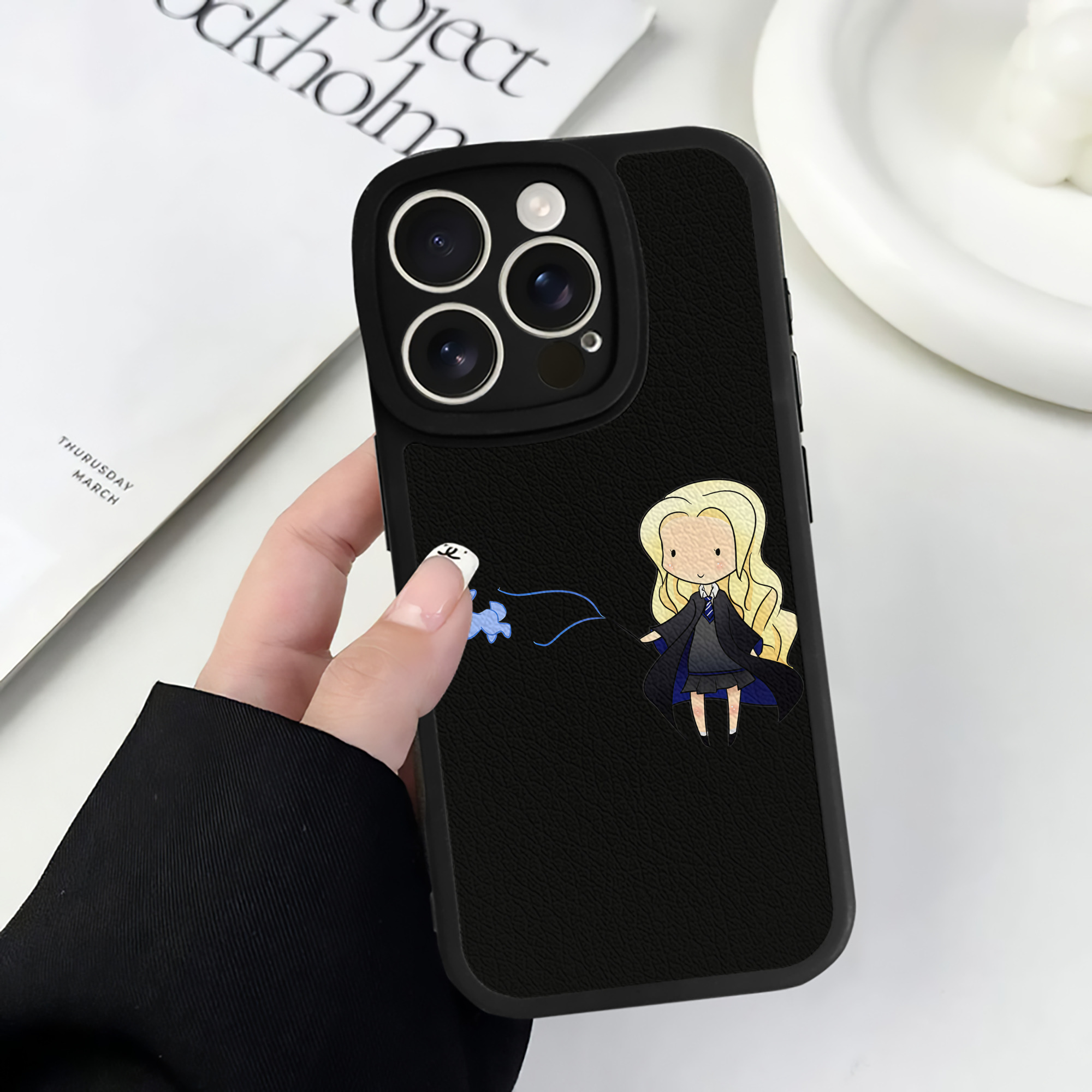 （画像用） Harry Potter ハリー・ポッターシリーズ 【iPhone 16シリーズ対応】シリコンスマホケース（レザー調） 材質：シリコン